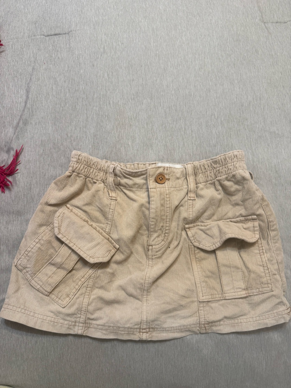 URBAN OUTFITTERS Beige Corduroy Cargo Shorts
